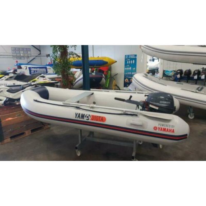 AANBIEDING! Nieuwe YAM 310TA Alu RIB met nieuwe Yamaha F9.9