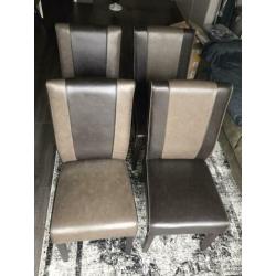 Eetkamer stoelen 4 stuks (gebruikt)