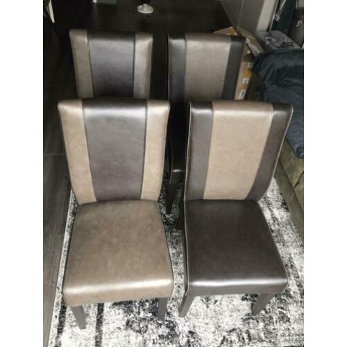 Eetkamer stoelen 4 stuks (gebruikt)