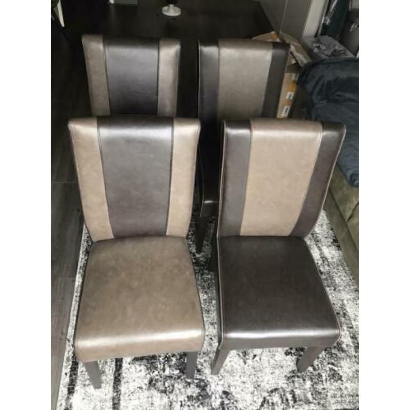 Eetkamer stoelen 4 stuks (gebruikt)
