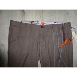 Boss 3 kwat broek mt. 44 bruin