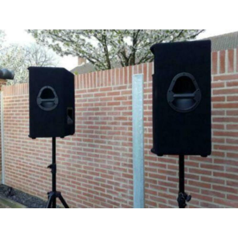 evp-s15 pro Wharfedale speakers + statieven + draagtas !
