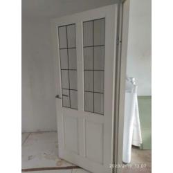 Glas in lood binnen huis deur