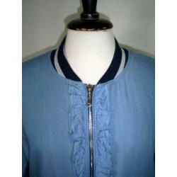 NIEUW !!! tencel TRAMONTANA jasje met ruche mt. 38