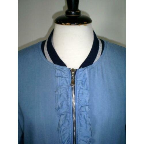NIEUW !!! tencel TRAMONTANA jasje met ruche mt. 38