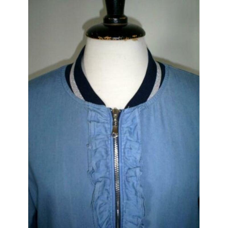 NIEUW !!! tencel TRAMONTANA jasje met ruche mt. 38