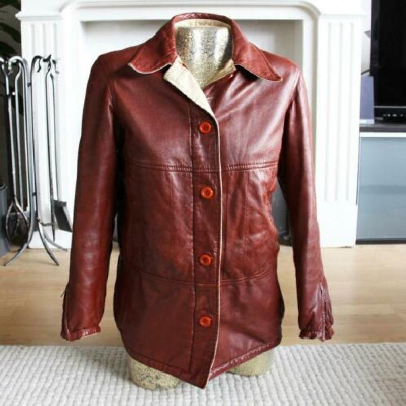 Prachtig Exclusief Leren Dames Jasje8 (S) winterjas
