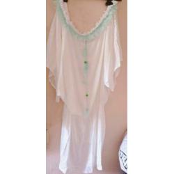 Nieuw tuniek jurk ibiza hals ketting tassel kwastjes 40-42