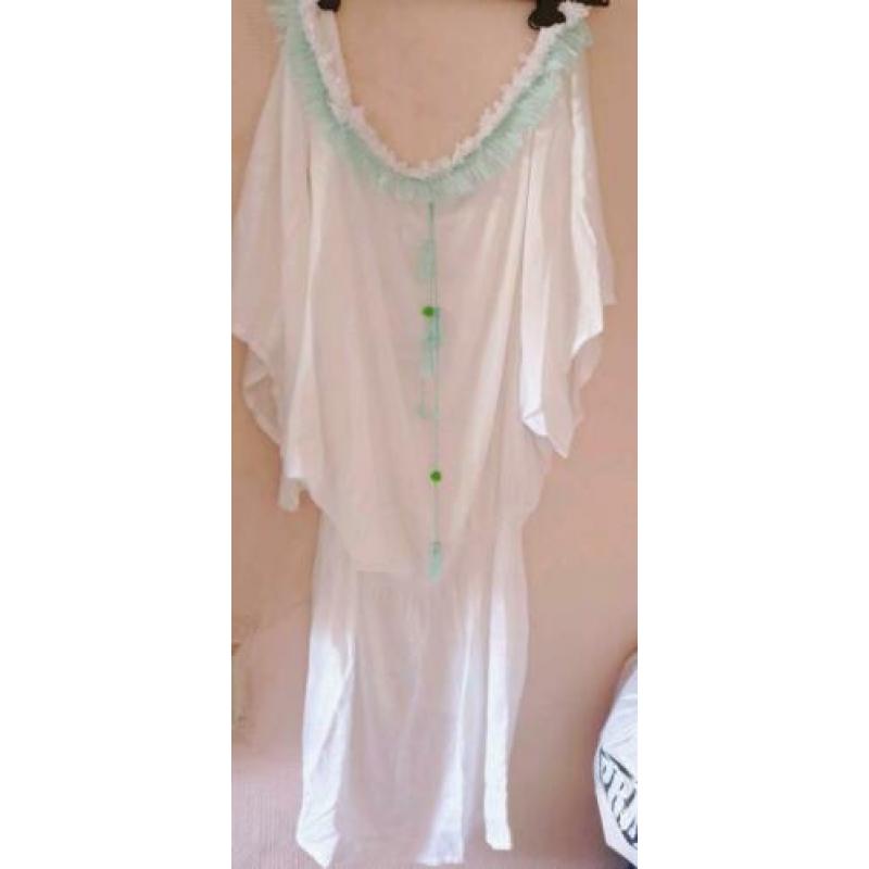 Nieuw tuniek jurk ibiza hals ketting tassel kwastjes 40-42
