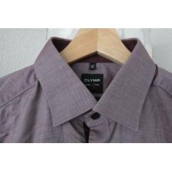Olymp blouse overhemd body fit paars 41