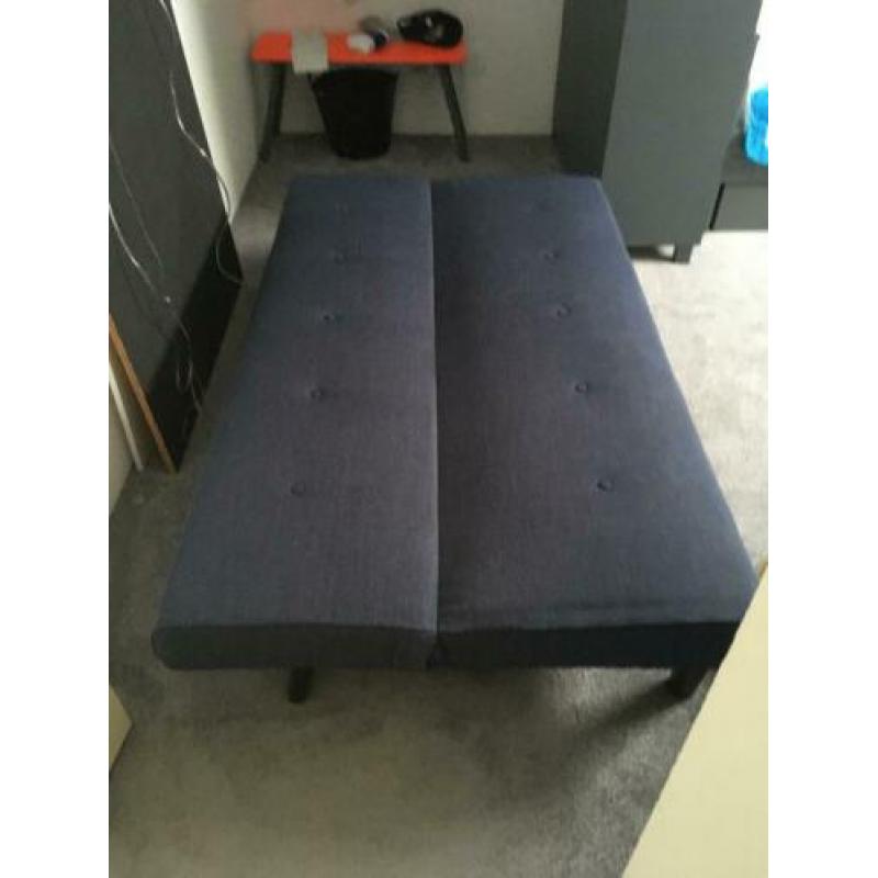 Slaapbank blauw