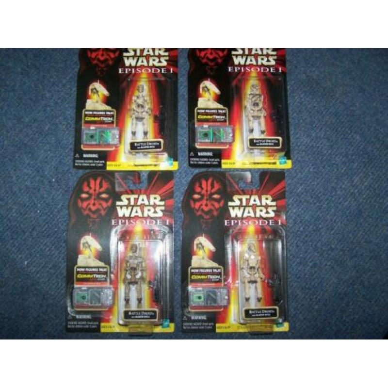 Star Wars - Battle Droid Set "4 verschillende Varianties"