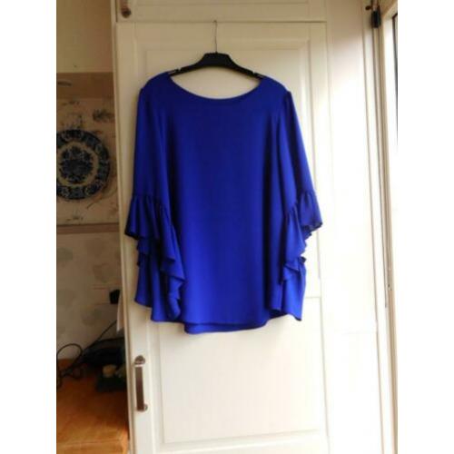 Nieuwe prachtig cobaltblauw blouse top Joseph Ribkoff 36/38