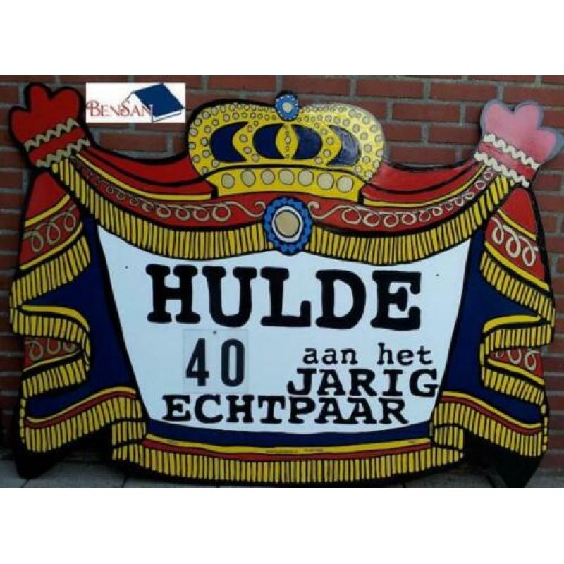 huwelijksbord 40 jaar getrouwd xxl huren bensan enter