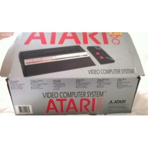Spelcomputer Atari 2600 Doos + 7 spellen Compleet ALS NIEUW