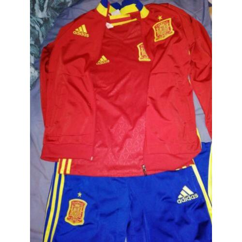 Spanje voetbal elftal training pak maat 164kids adidas