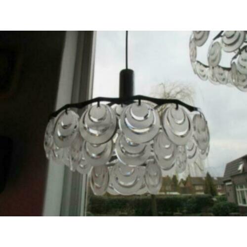 hanglamp 45 cm kunststof schijven jaren 60 70 design retro