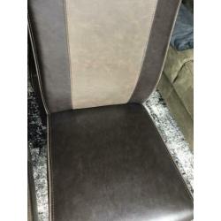 Eetkamer stoelen 4 stuks (gebruikt)