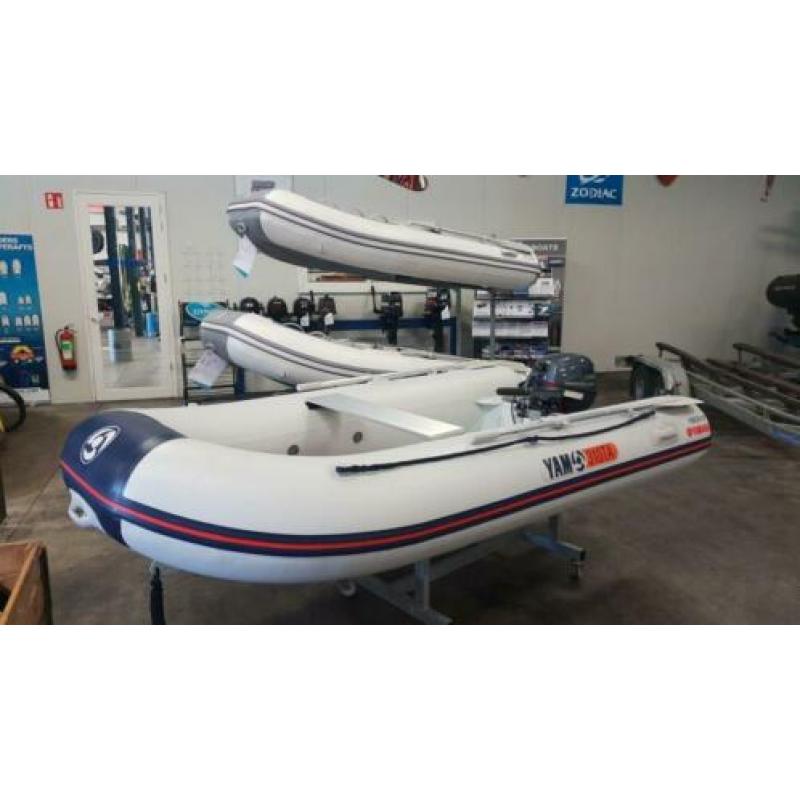 AANBIEDING! Nieuwe YAM 310TA Alu RIB met nieuwe Yamaha F9.9