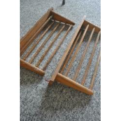 Droogrekken, hout, vintage, 25 euro per stuk