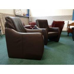Wauw! 2 Zgan W.Schillig fauteuils echt leer zie,