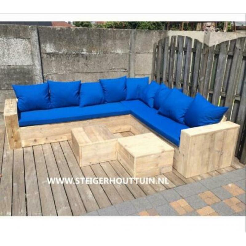 Hoekbanken Hoeklounge steigerhout Loungeset ALLE MATEN ACTIE