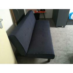 Slaapbank blauw