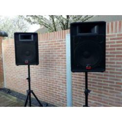 evp-s15 pro Wharfedale speakers + statieven + draagtas !