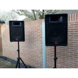 evp-s15 pro Wharfedale speakers + statieven + draagtas !