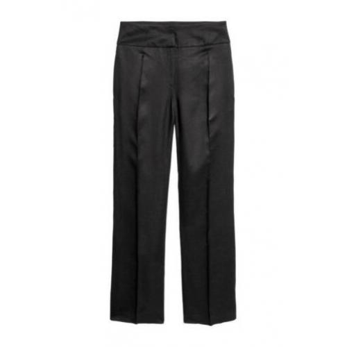 H&M linnen blend wide leg pantalon