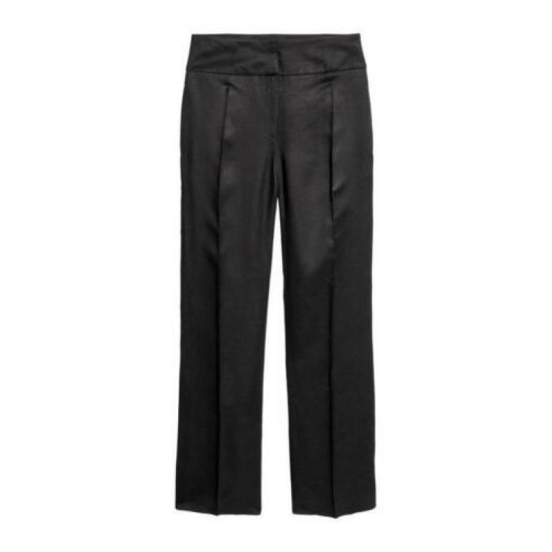 H&M linnen blend wide leg pantalon