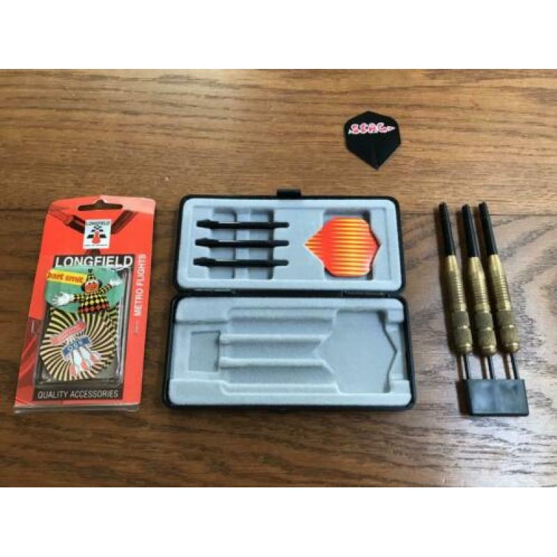 Set met 3 dartpijlen dart pijlen darts incl extra flights