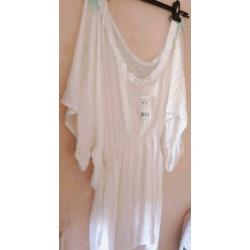 Nieuw tuniek jurk ibiza hals ketting tassel kwastjes 40-42