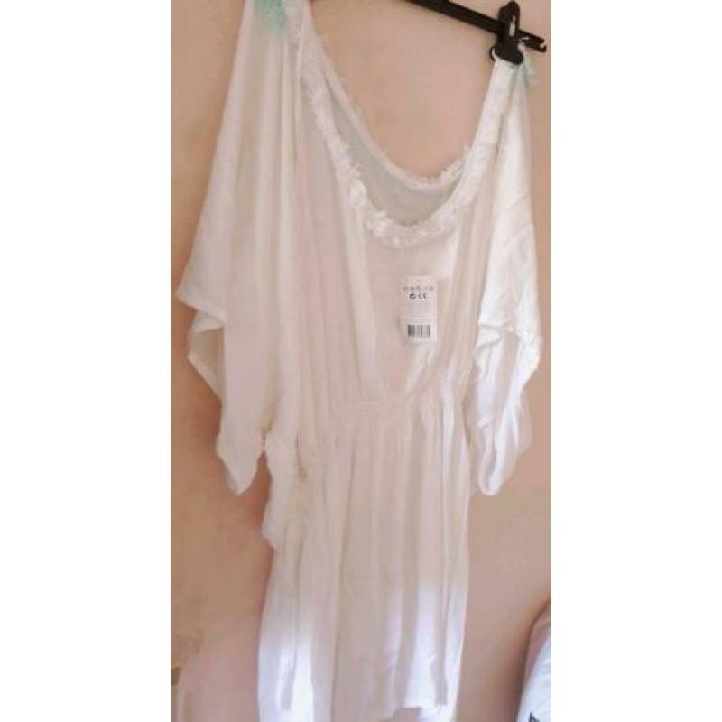 Nieuw tuniek jurk ibiza hals ketting tassel kwastjes 40-42