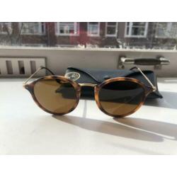 Ray-Ban Round Fleck bruin klassiek B-15