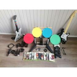 Xbox 360 + rockband en games