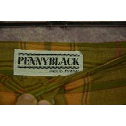 DS_001) Vintage 70/80's groen/geel 'PENNY BLACK' geruite rok