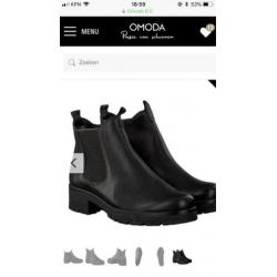 Nieuw! Zwarte GABOR enkellaarsjes chelseaboots mt 39