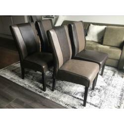 Eetkamer stoelen 4 stuks (gebruikt)