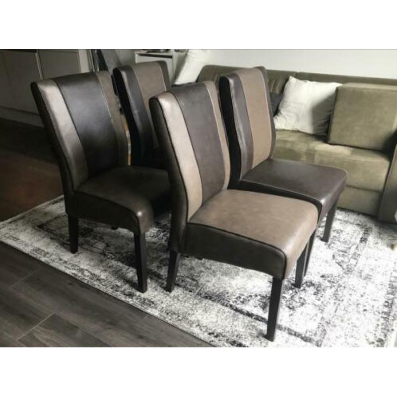 Eetkamer stoelen 4 stuks (gebruikt)