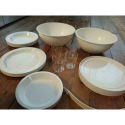 retro guzzini design picknick bowl set campingborden