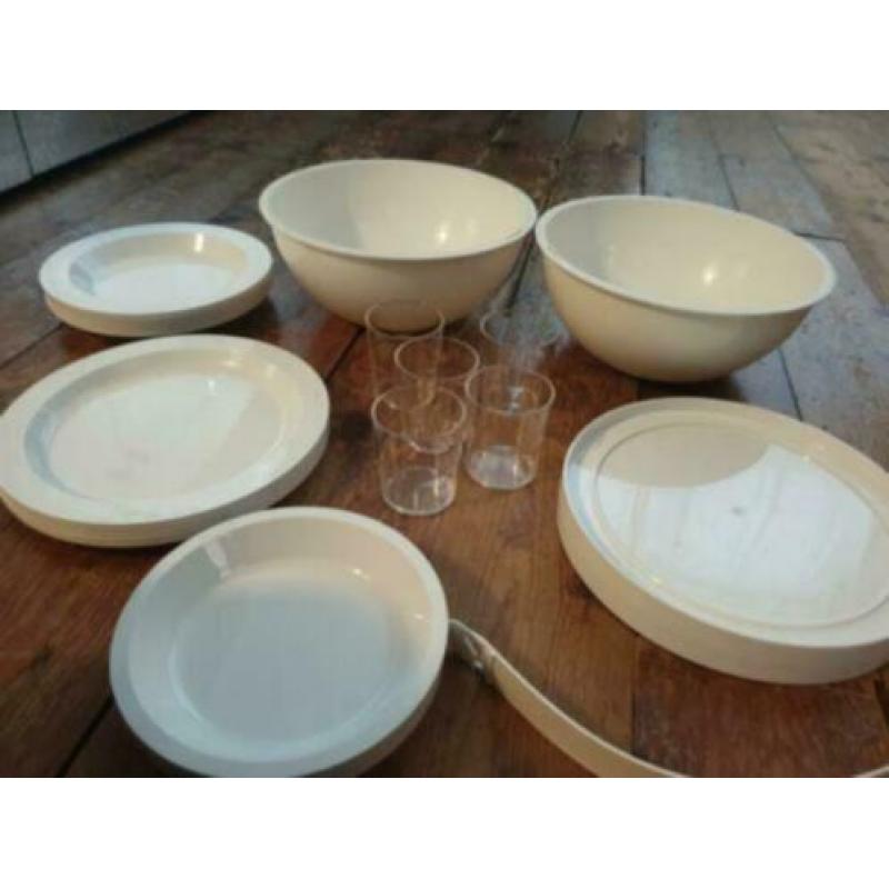retro guzzini design picknick bowl set campingborden