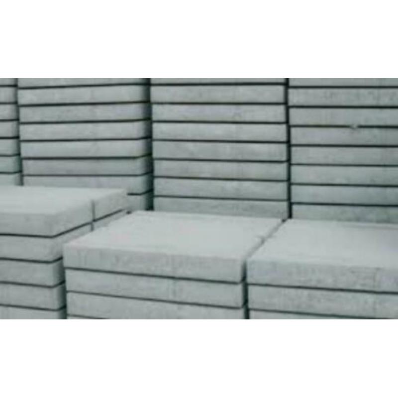 betonplaten 120 x 80 x 12 nieuw partij B-keus kleine afwijk