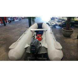 AANBIEDING! Nieuwe YAM 310TA Alu RIB met nieuwe Yamaha F9.9