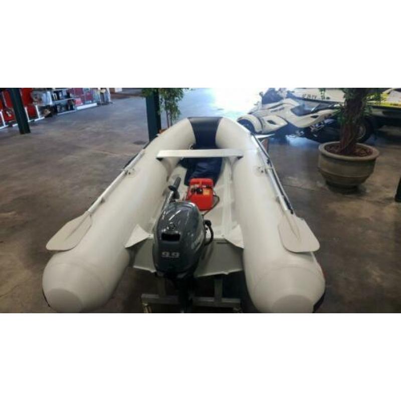 AANBIEDING! Nieuwe YAM 310TA Alu RIB met nieuwe Yamaha F9.9