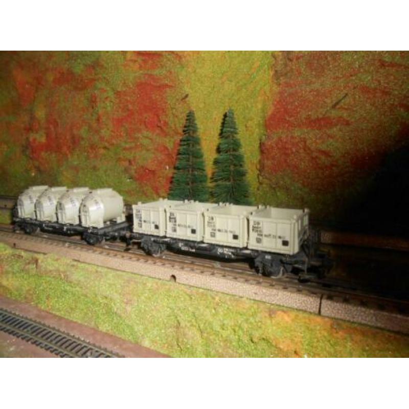 Fleischmann 1473 1473 EB ? 2 containerwagons Von Haus zu Hau