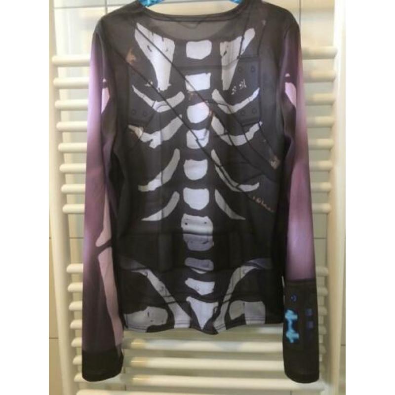 Fortnite Tween Skull Trooper shirt + masker/muts 158-164