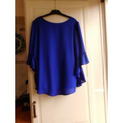 Nieuwe prachtig cobaltblauw blouse top Joseph Ribkoff 36/38