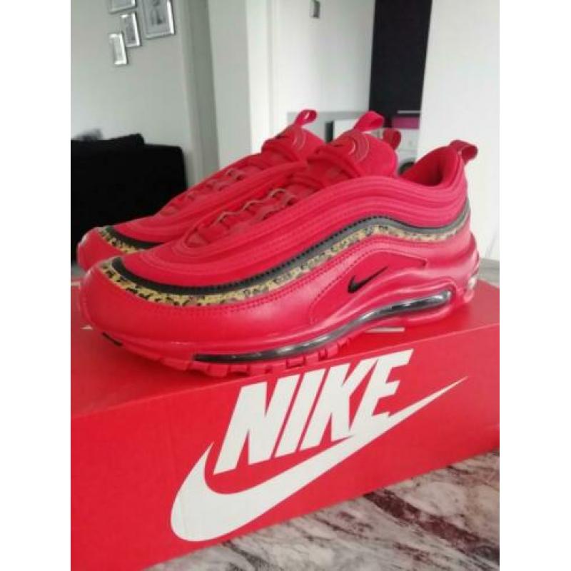 Nike air max 97 leopard pack rood maat 39 nieuw sneakers
