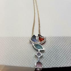 925s echt zilveren ketting met zilveren hanger nieuw!